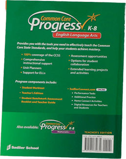 Common Core Progress: English Language Arts. Level 3. Teacher’s Edition