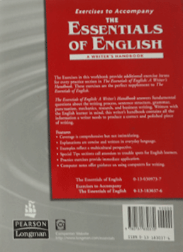 Exercises to Accompany the Essentials of English. A Writer's Handbook-rev
