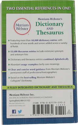 The Merriam-Webster Dictionary and Thesaurus-rev